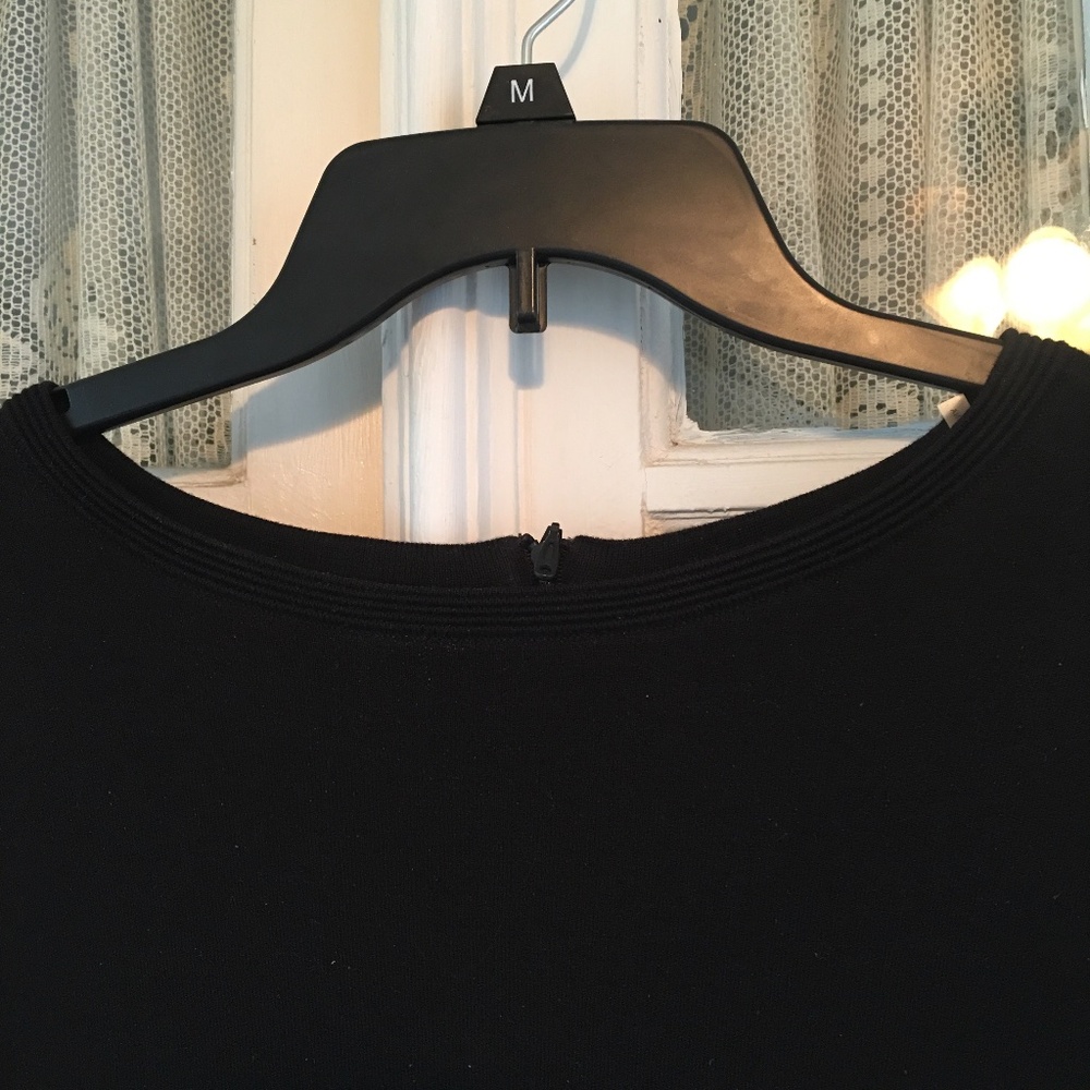 HP: NIC+ZOE | Black Studded Sleeve Flared Cuffs Pocket Stretch Zip Top Sweater M - Picture 11 of 12